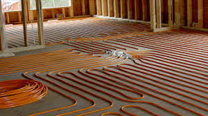 Radiant infloor heating installation